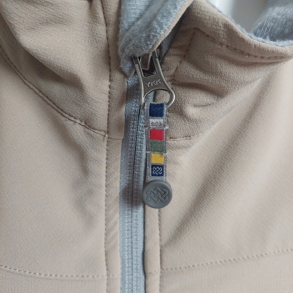 Sherpa Adventure Gear Tan Jacket Size Large Full Zip Tactel CoolMax Light - Picture 10 of 14